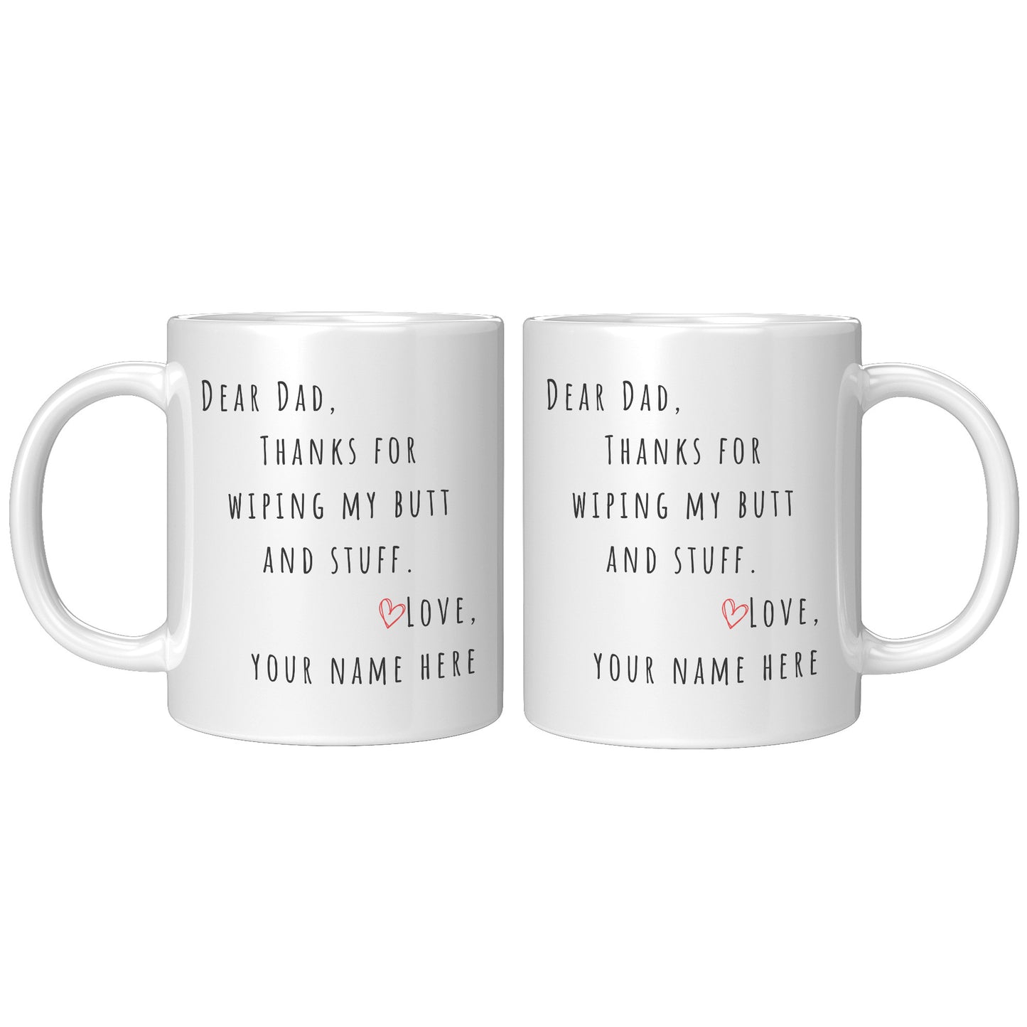 Personalized Dad Mug - Gift for Dad from Son/Daughter. 11oz