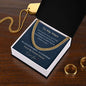 To My Man Cuban Link Chain | Forever Choice