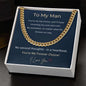 To My Man Cuban Link Chain | Forever Choice