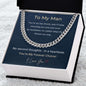 To My Man Cuban Link Chain | Forever Choice