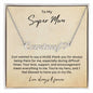 Personalized Name Necklace & Heart - Super Mom
