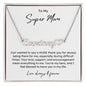 Personalized Name Necklace & Heart - Super Mom