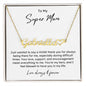 Personalized Name Necklace & Heart - Super Mom