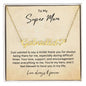 Personalized Name Necklace & Heart - Super Mom