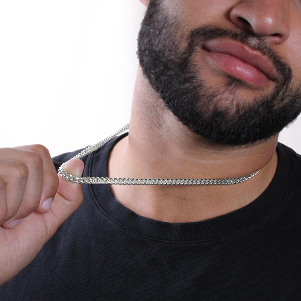 Cuban Link Chain Promise Necklace For Men