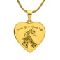 Keep Your Head Up Giraffe Necklace Heartfelt Gift for Daughter, Girlfriend, Friend going through a tough time. Express your love and support with this unique giraffe necklace. Engrave a special message on the back to show her you're always there. A thoughtful gift for any occasion.
