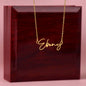 Personalized Signature Name Necklace - Mom
