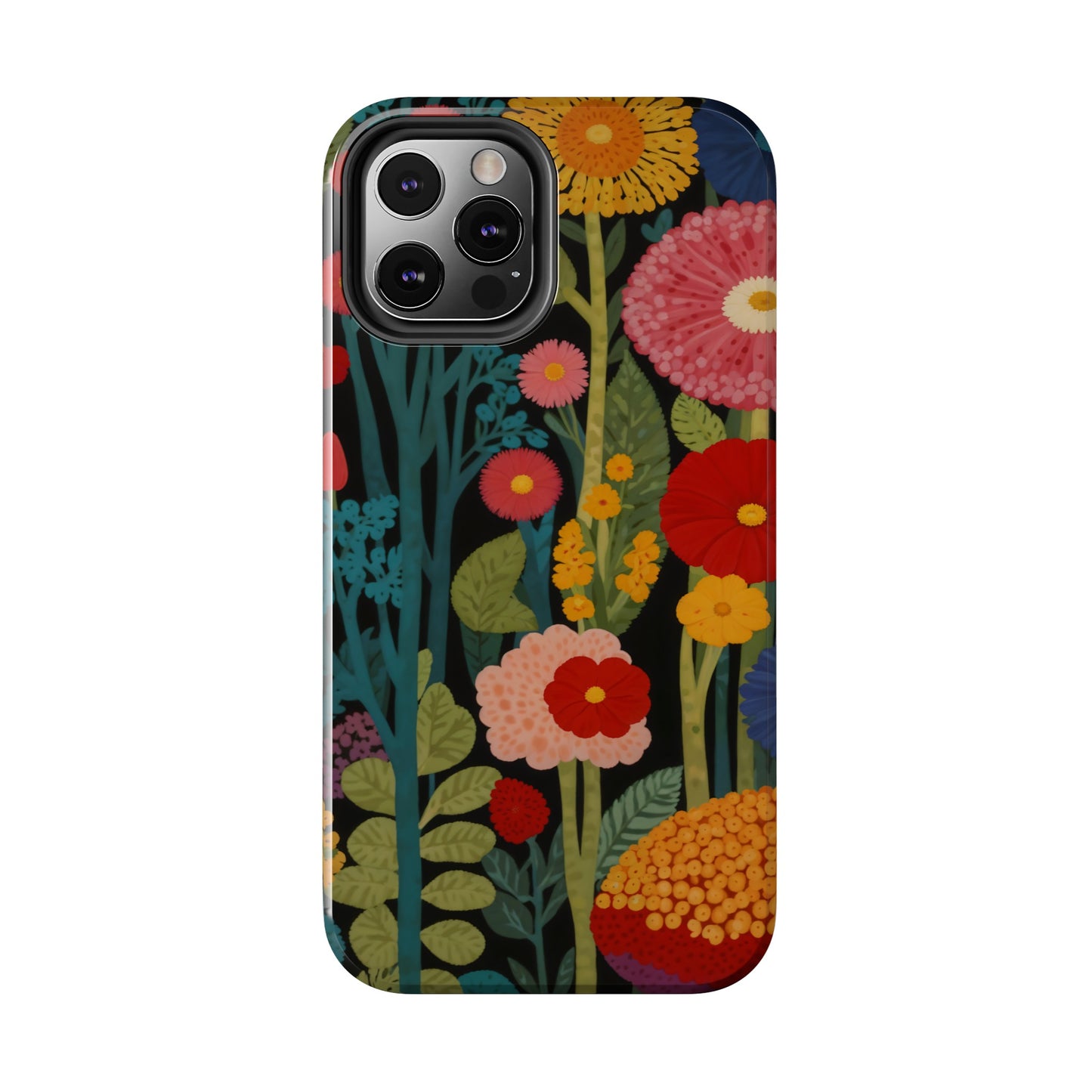 Colorful Flowers Tough iPhone Case