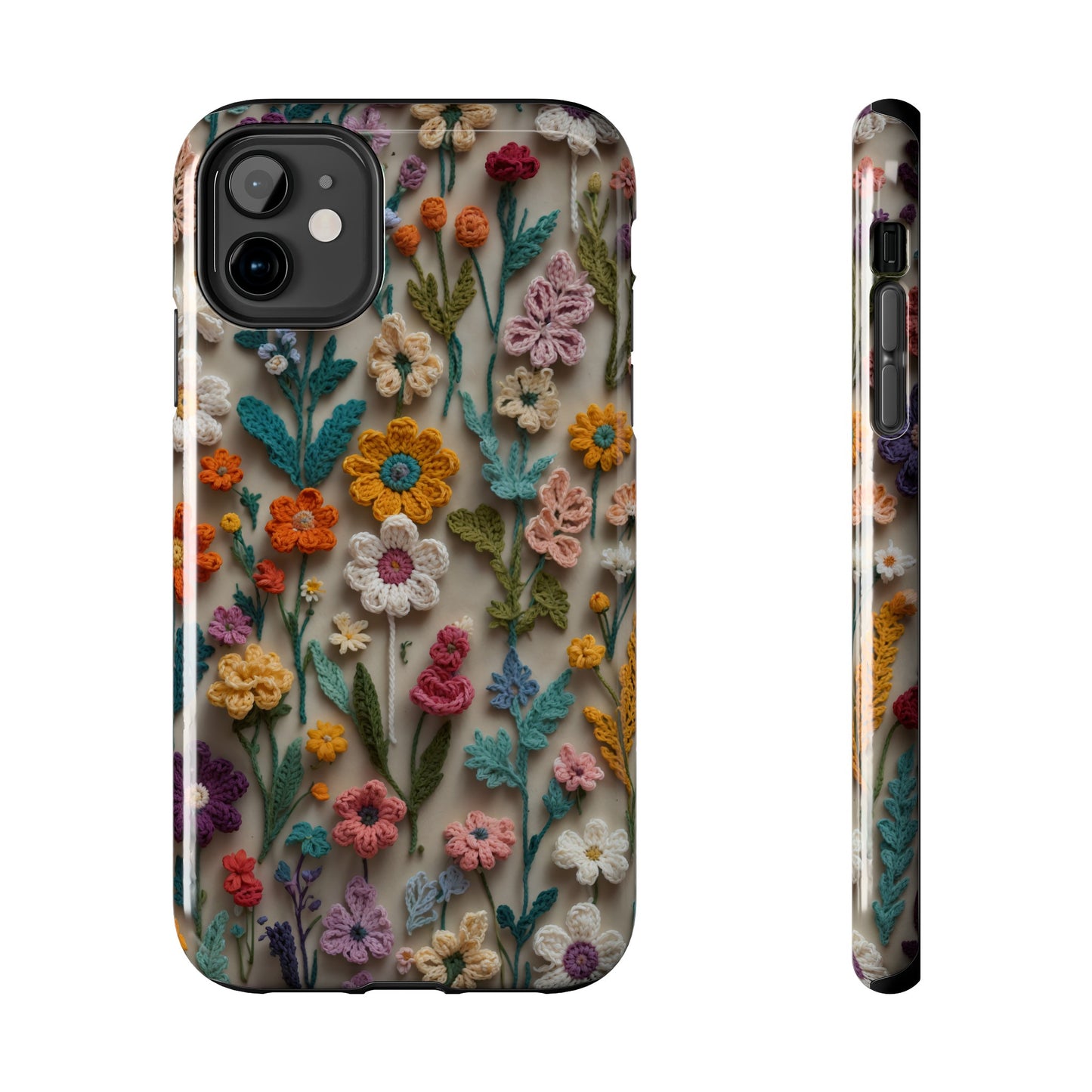 Crochet Flowers iPhone Case, Crocheter Gift