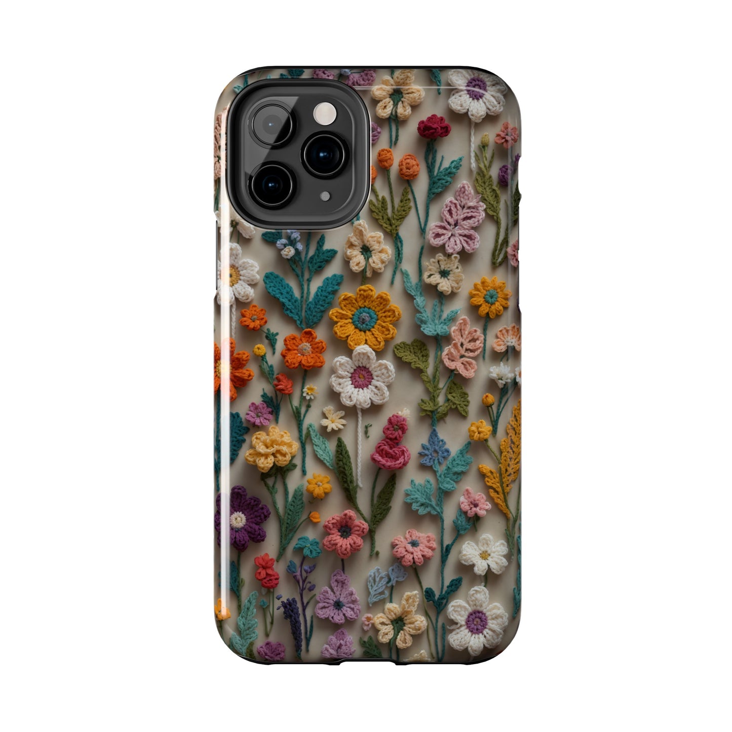 Crochet Flowers iPhone Case, Crocheter Gift