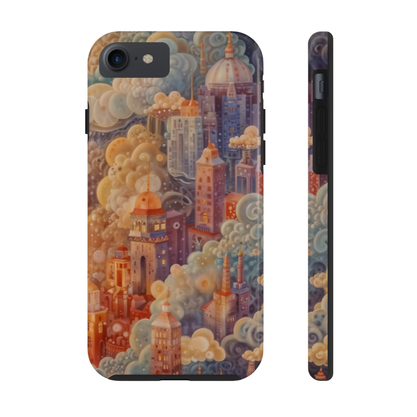 Colorful Japanese Art Print Design Inspired By Yayoi Kusama, Tough Impact Resistant 2-piece design iPhone Case