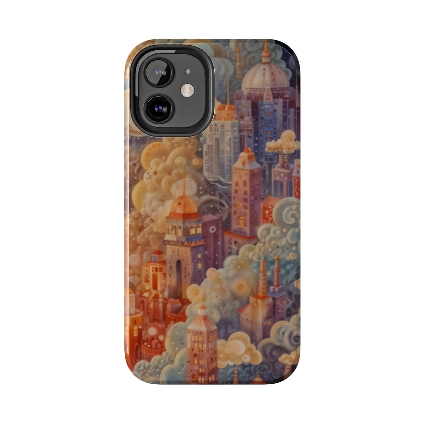 Colorful Japanese Art Print Design Inspired By Yayoi Kusama, Tough Impact Resistant 2-piece design iPhone Case