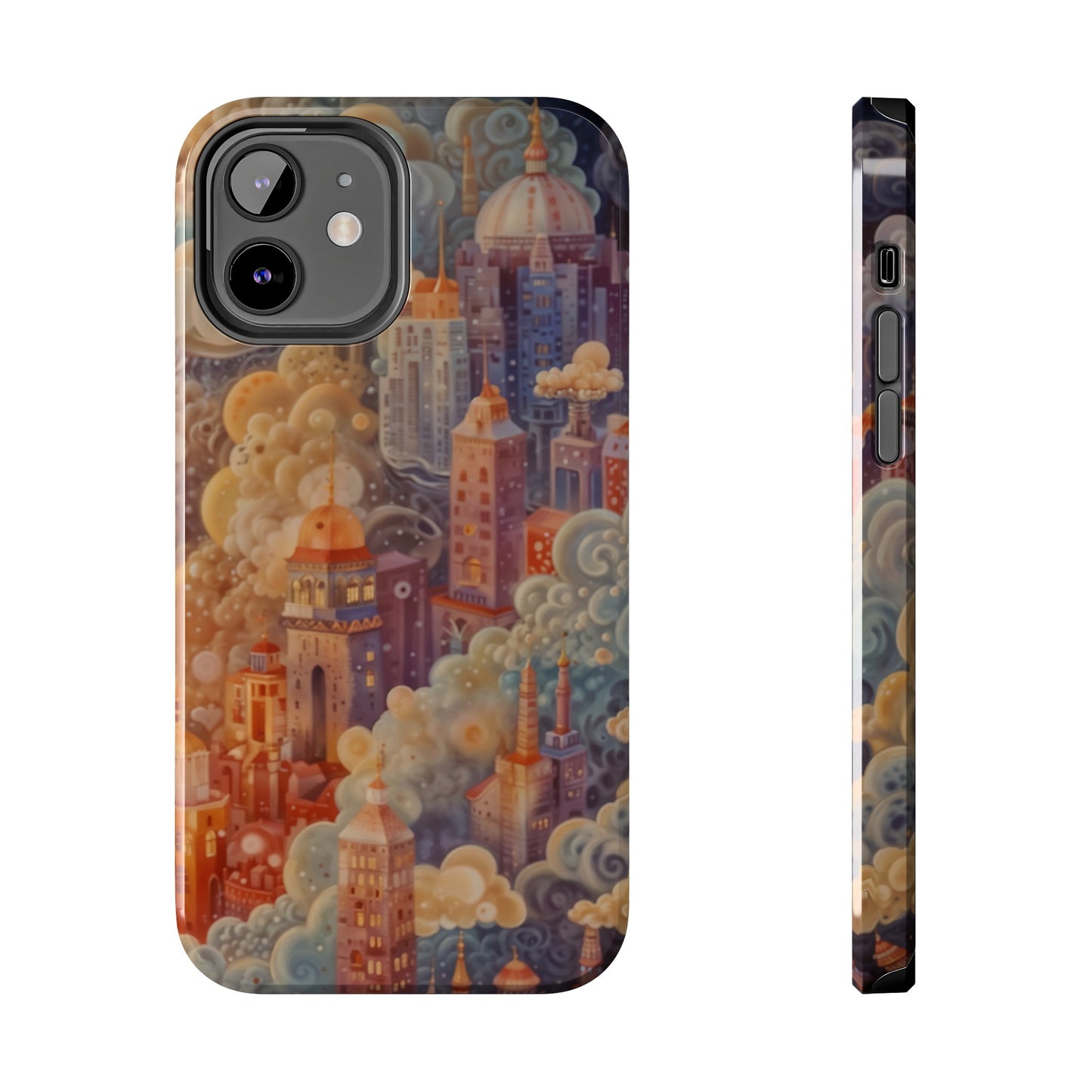 Colorful Japanese Art Print Design Inspired By Yayoi Kusama, Tough Impact Resistant 2-piece design iPhone Case