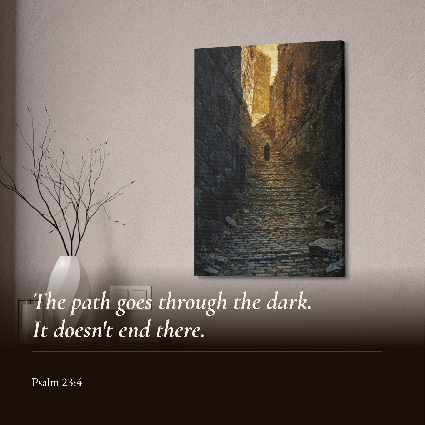 Via Dolorosa: The Path of Light, Cinematic Jesus Canvas Art