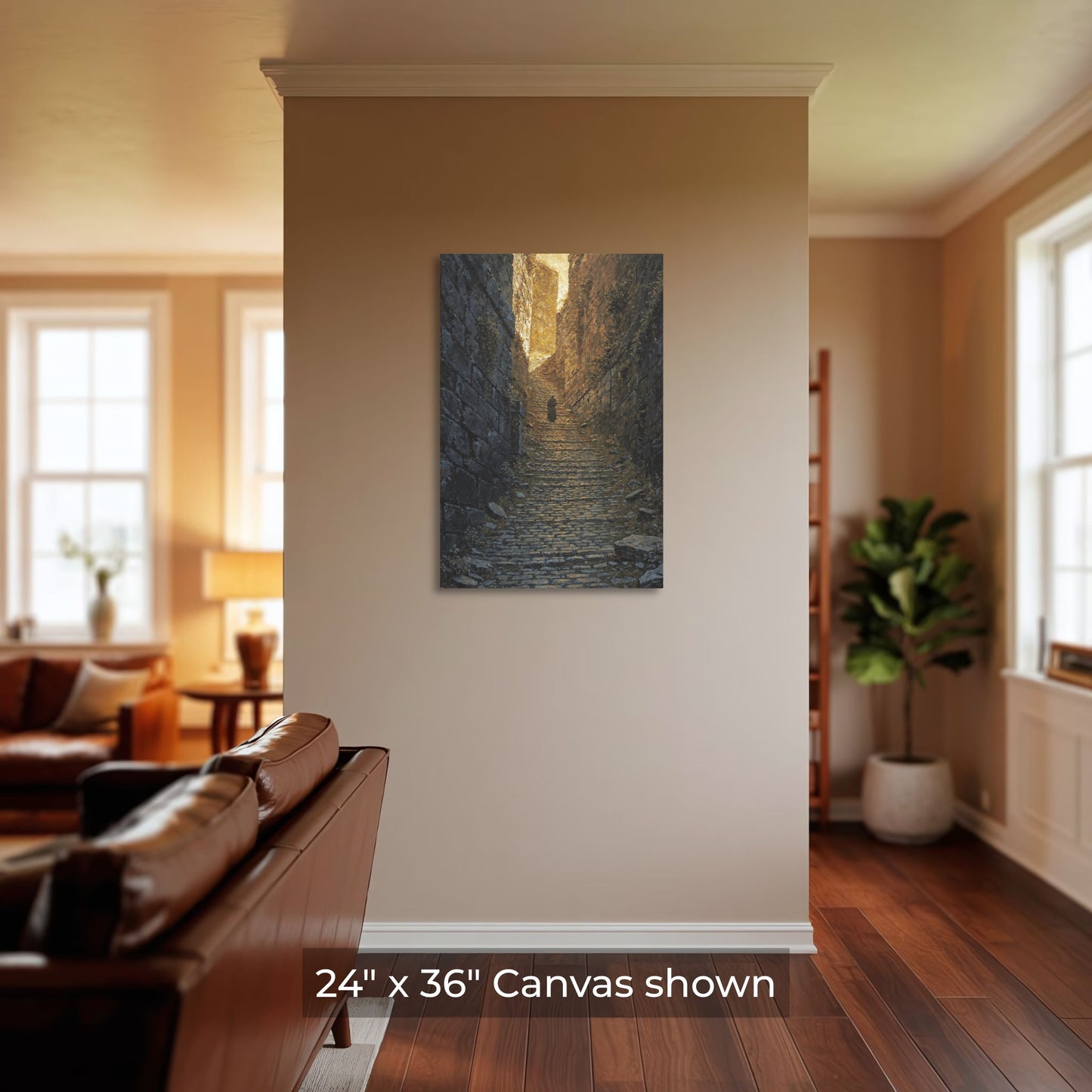 Via Dolorosa: The Path of Light, Cinematic Jesus Canvas Art