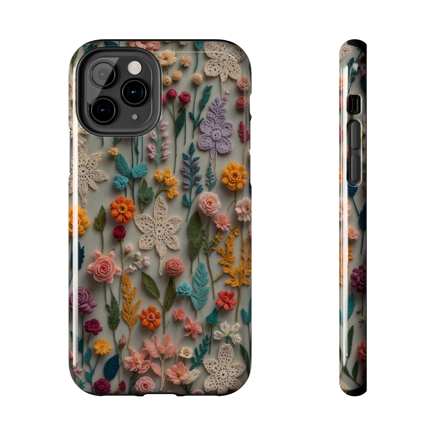 Crochet Flowers iPhone Case