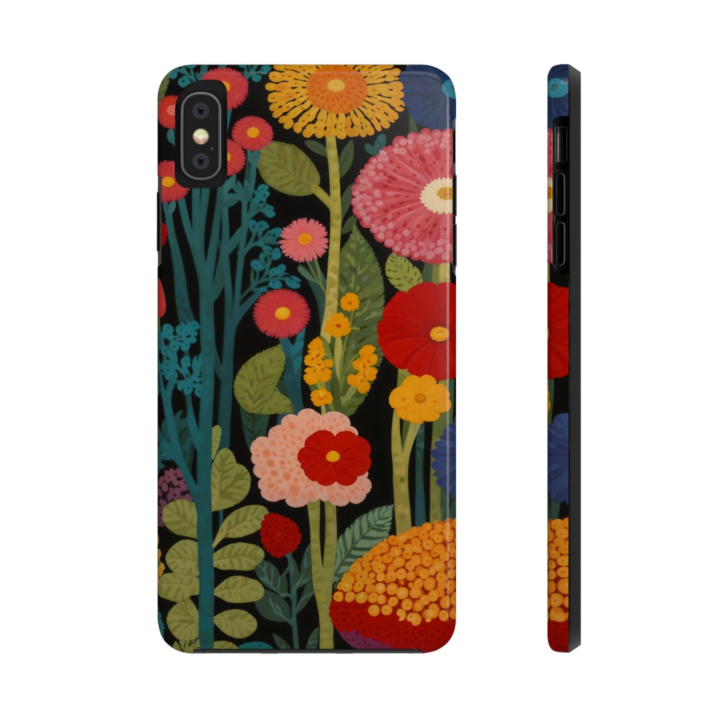 Colorful Flowers Tough iPhone Case