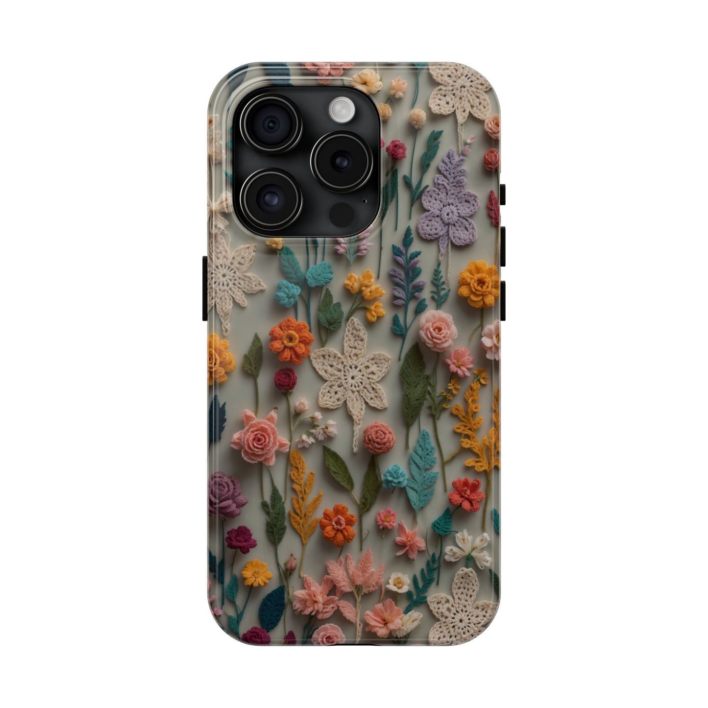 Crochet Flowers iPhone Case