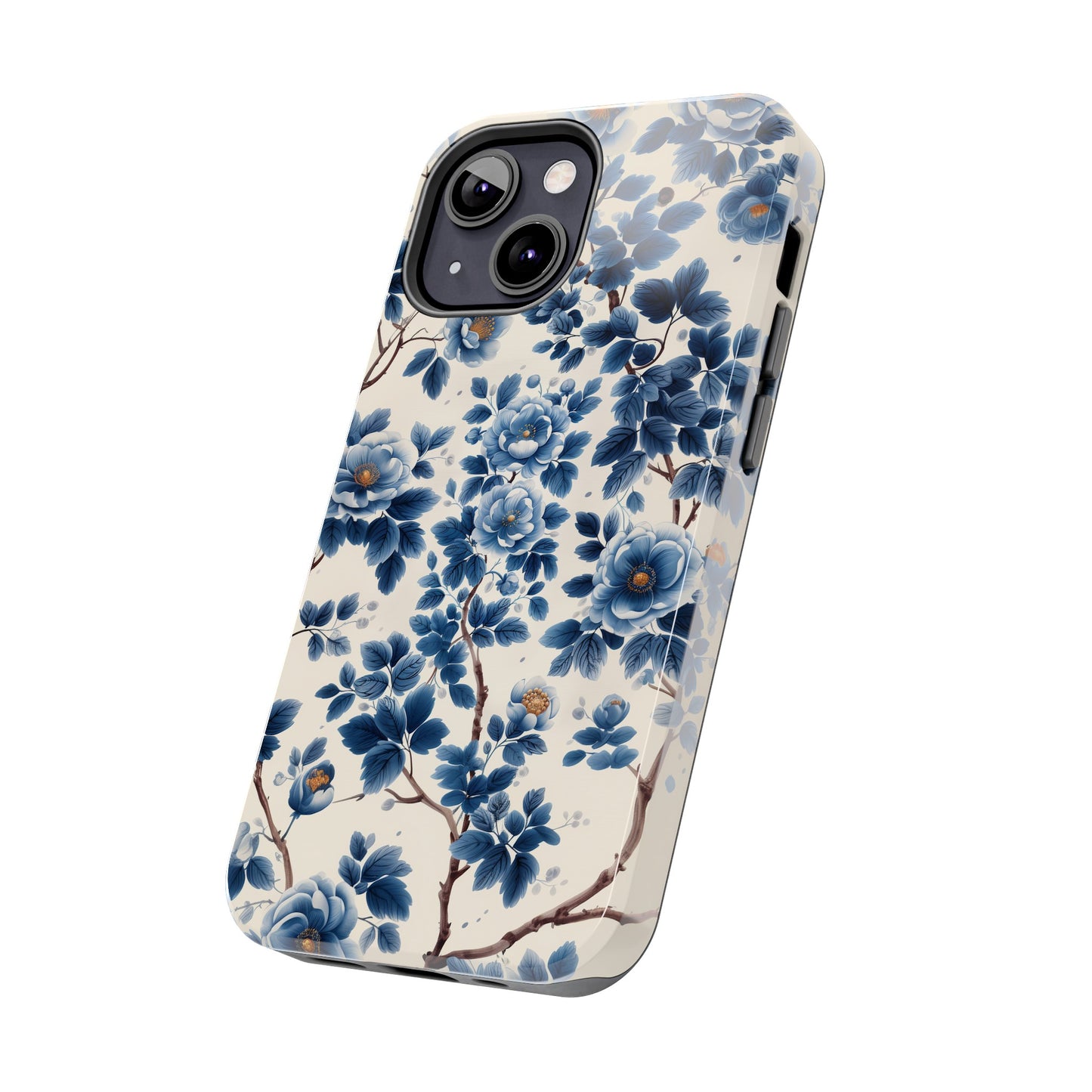 Blue Flowers Tough iPhone Case Chinese Porcelain Artwork