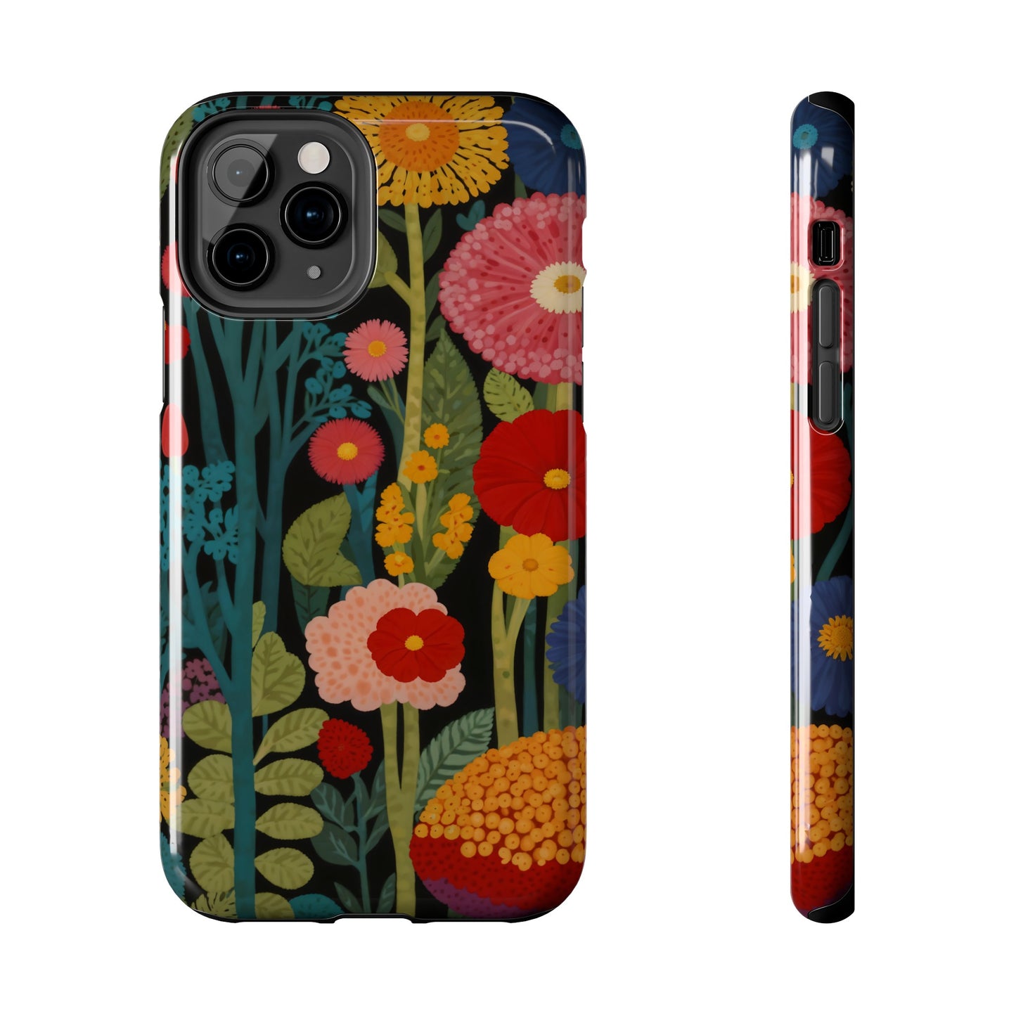 Colorful Flowers Tough iPhone Case