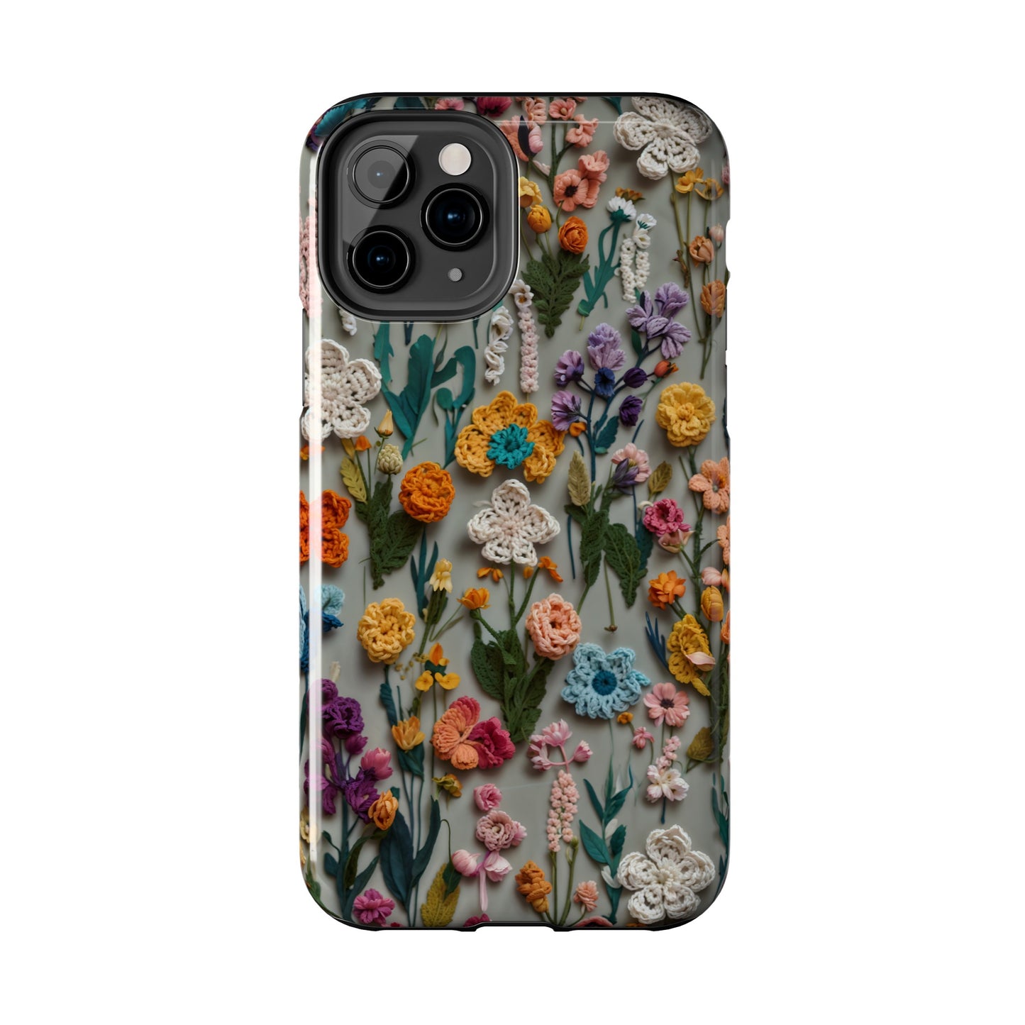 Crochet Flowers iPhone Case, Crocheter Gift