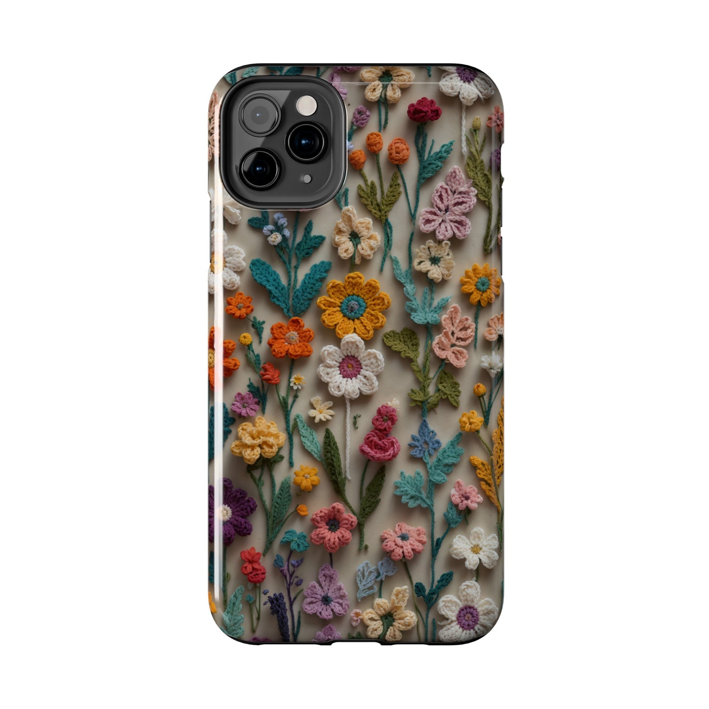 Crochet Flowers iPhone Case, Crocheter Gift