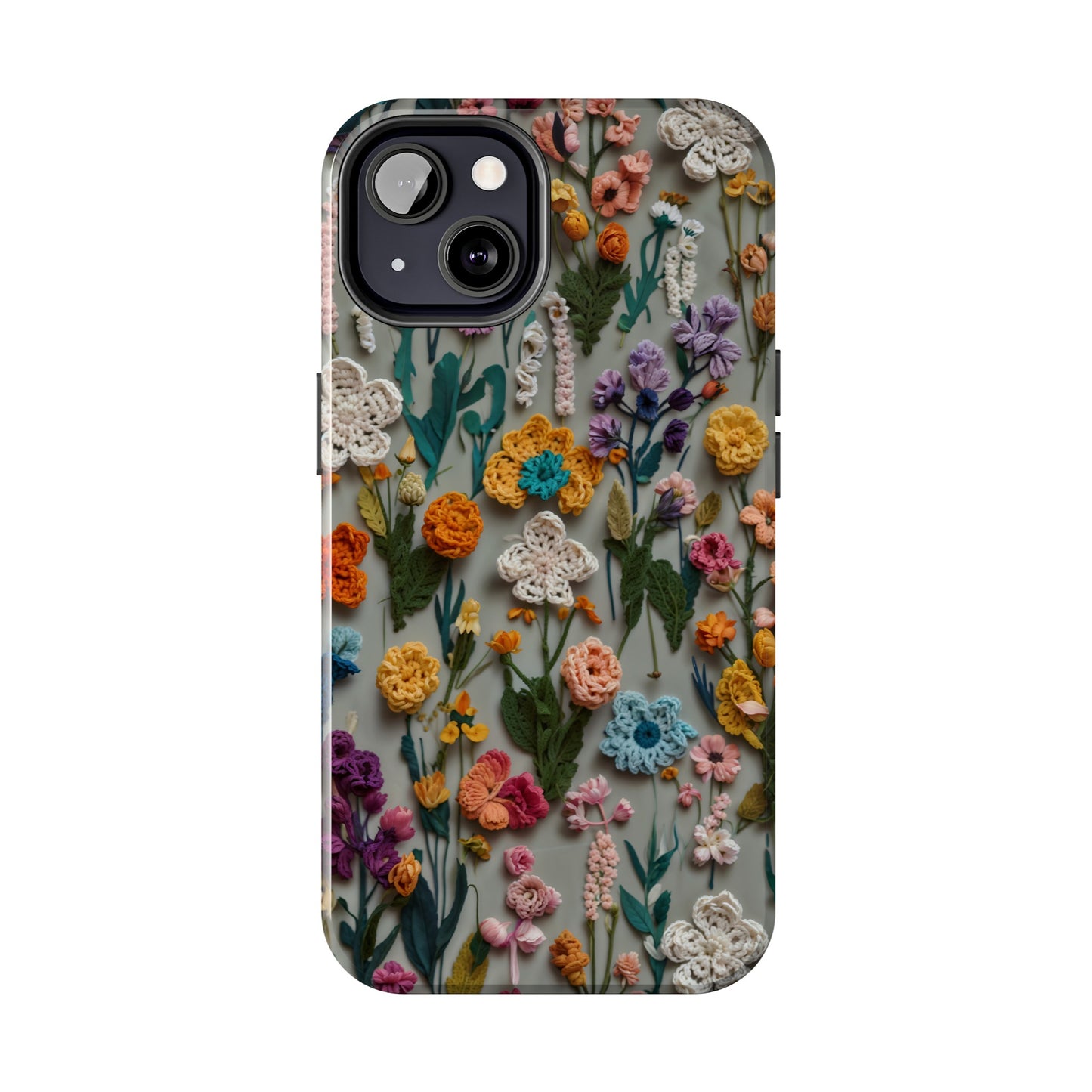 Crochet Flowers iPhone Case, Crocheter Gift