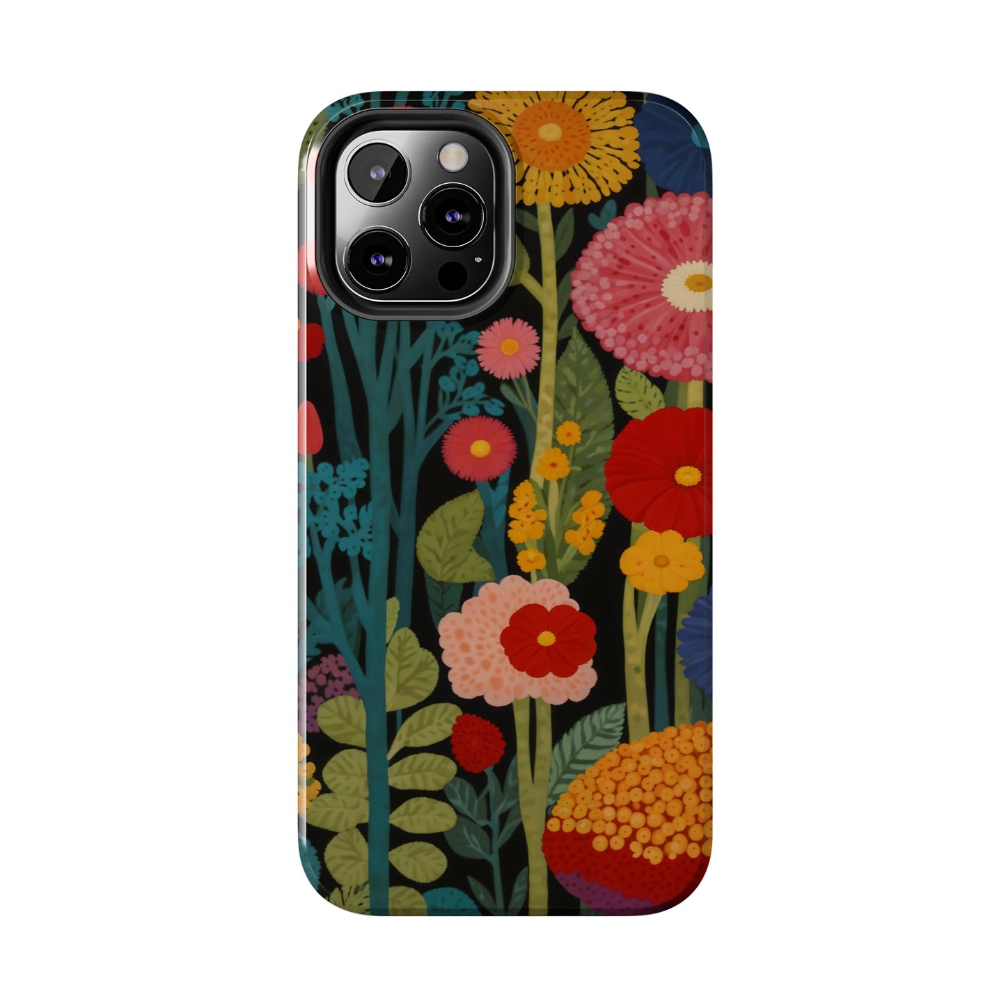 Colorful Flowers Tough iPhone Case