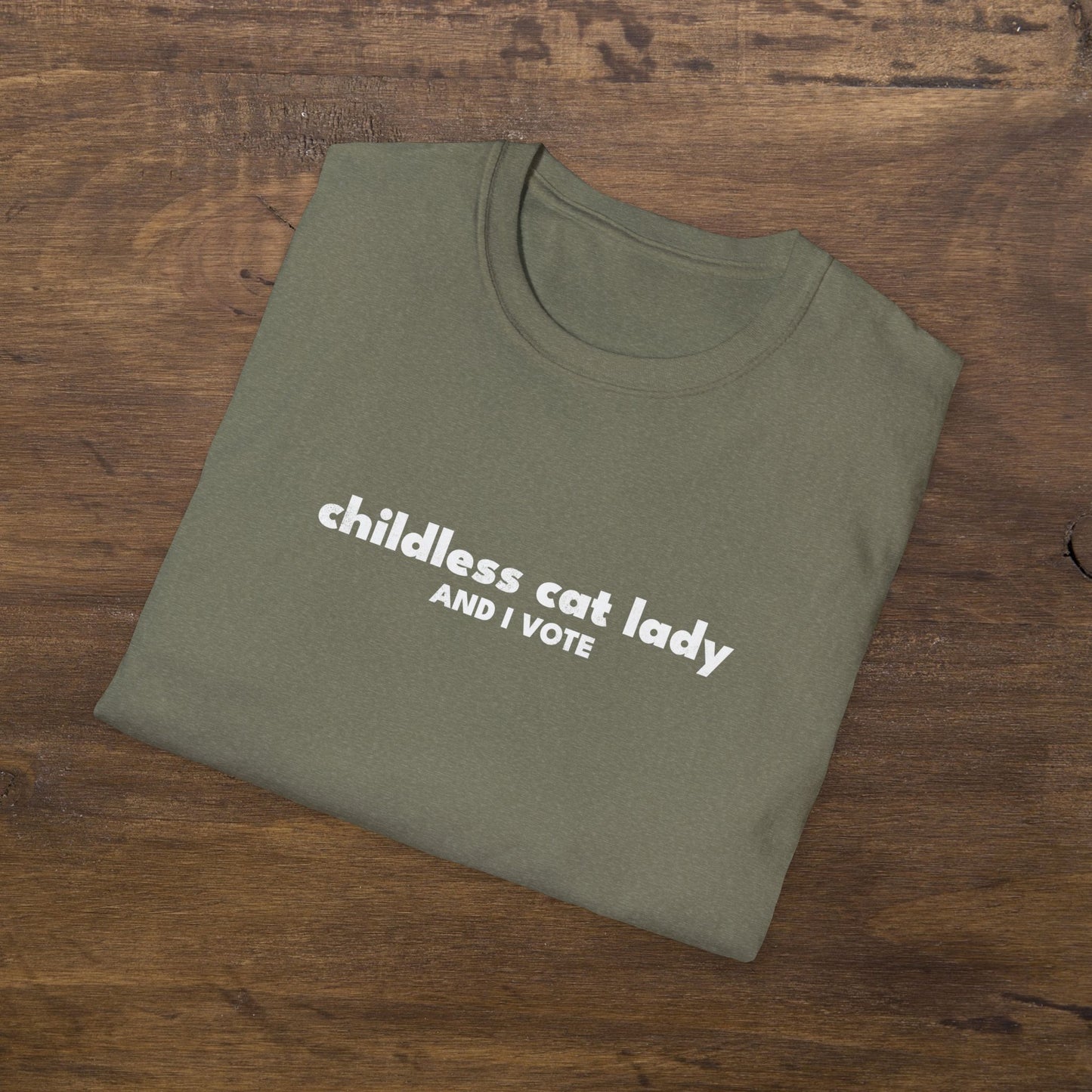 Childless Cat Lady And I Vote T-Shirt