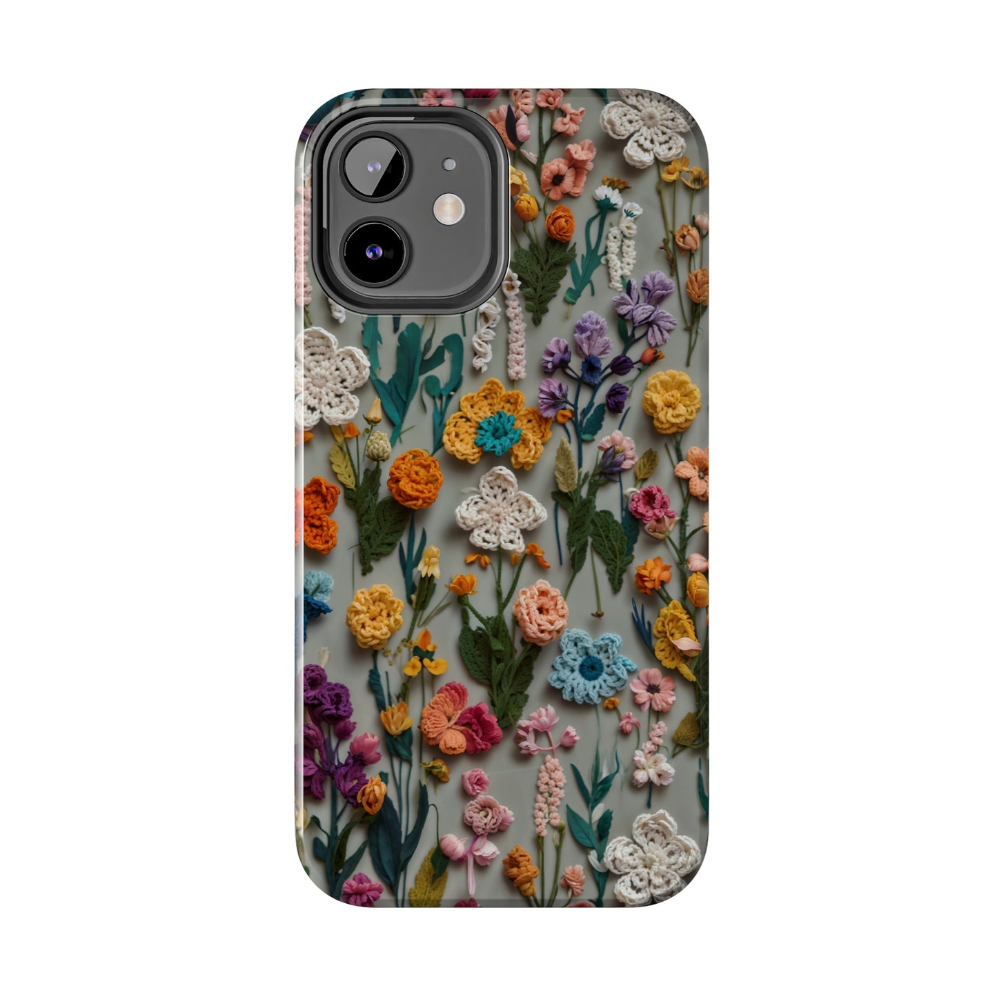 Crochet Flowers iPhone Case, Crocheter Gift