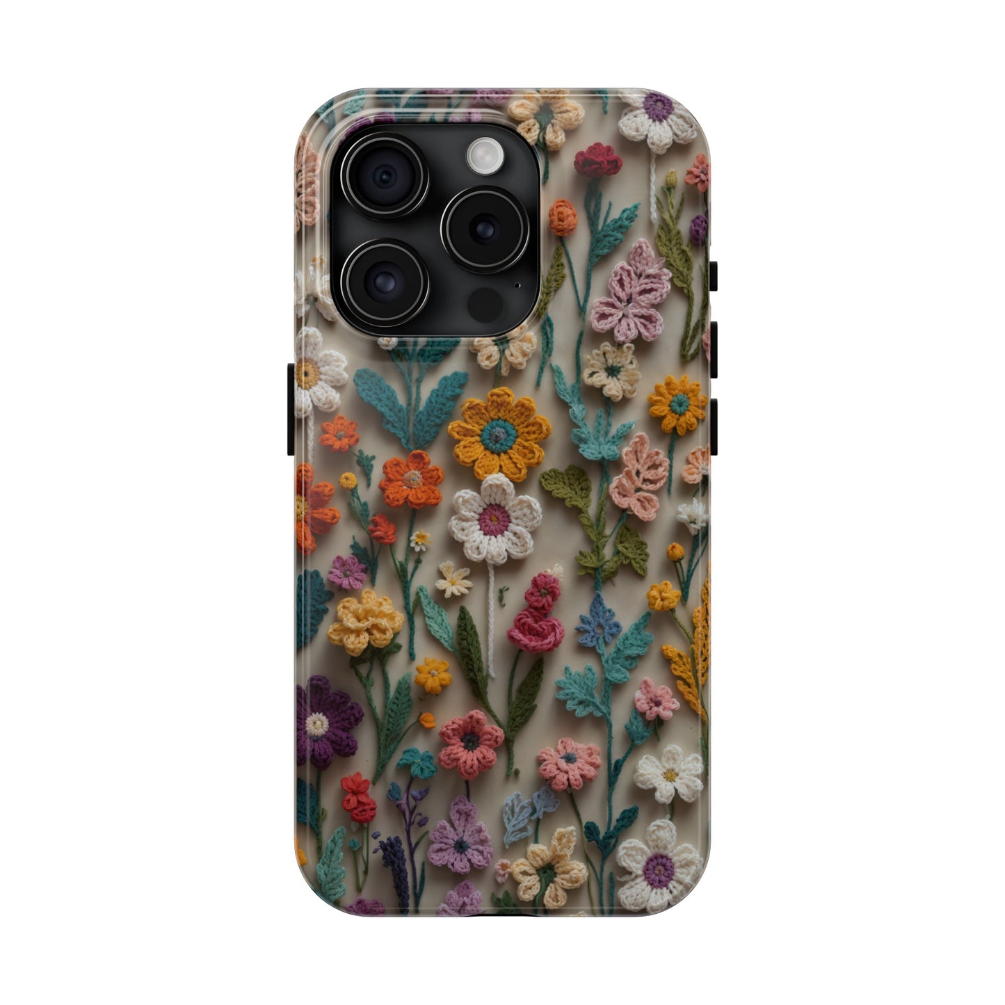 Crochet Flowers iPhone Case, Crocheter Gift