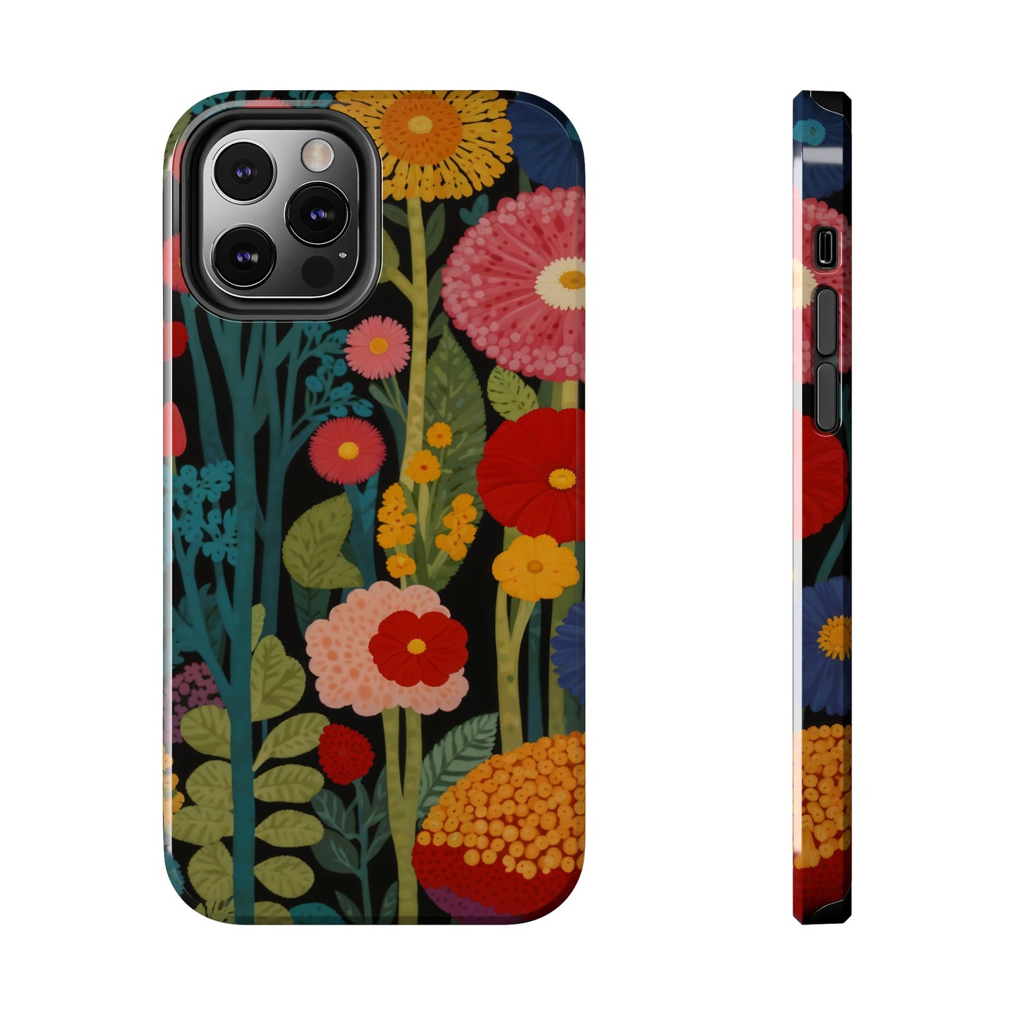 Colorful Flowers Tough iPhone Case