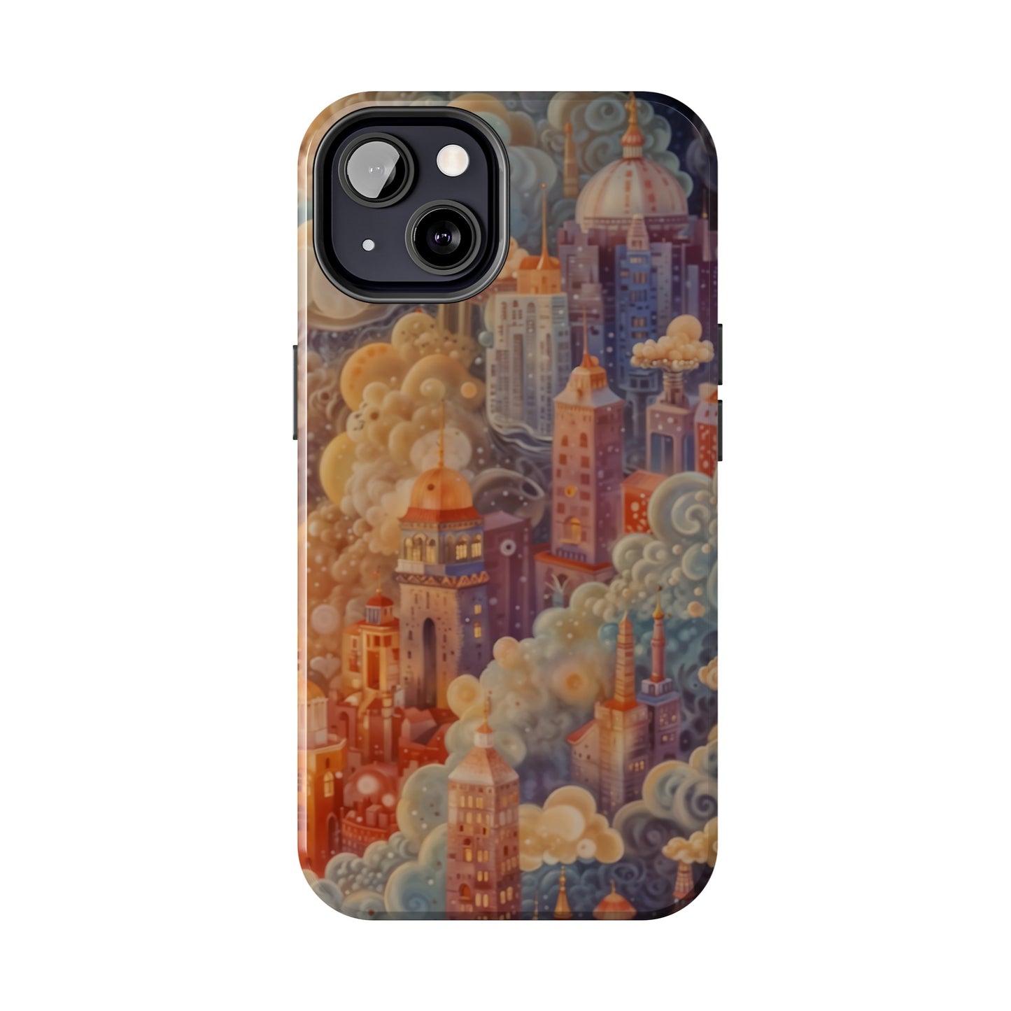 Colorful Japanese Art Print Design Inspired By Yayoi Kusama, Tough Impact Resistant 2-piece design iPhone Case