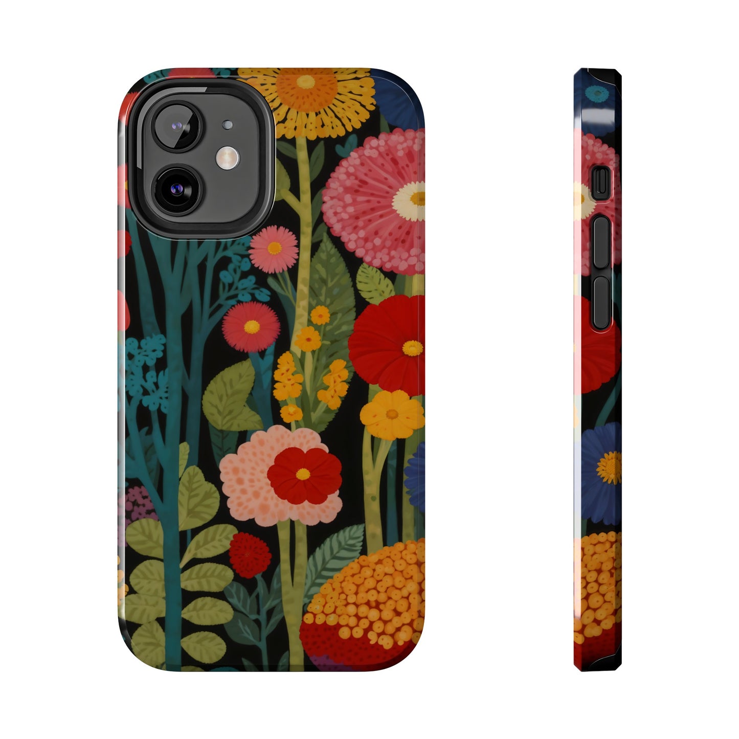 Colorful Flowers Tough iPhone Case