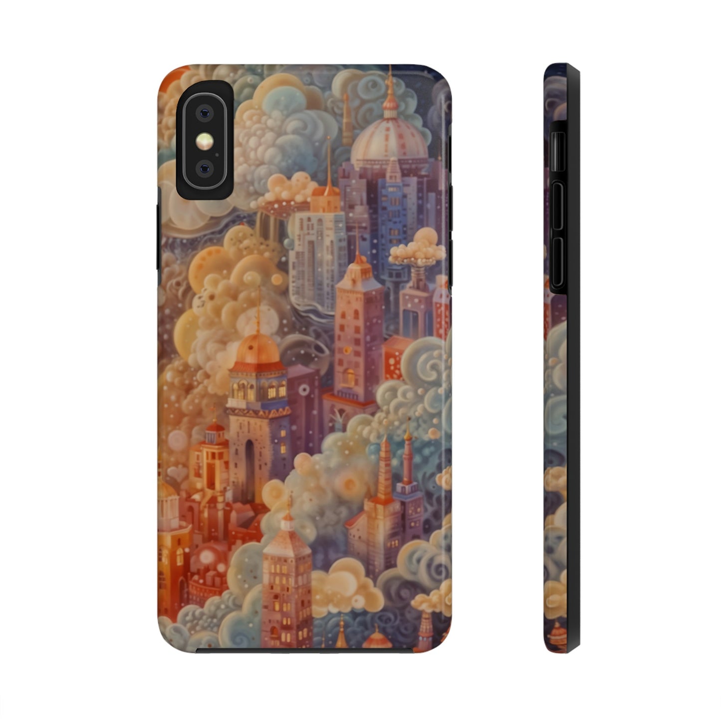 Colorful Japanese Art Print Design Inspired By Yayoi Kusama, Tough Impact Resistant 2-piece design iPhone Case