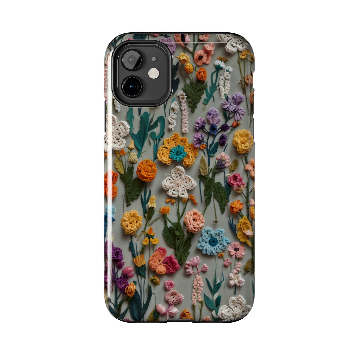 Crochet Flowers iPhone Case, Crocheter Gift