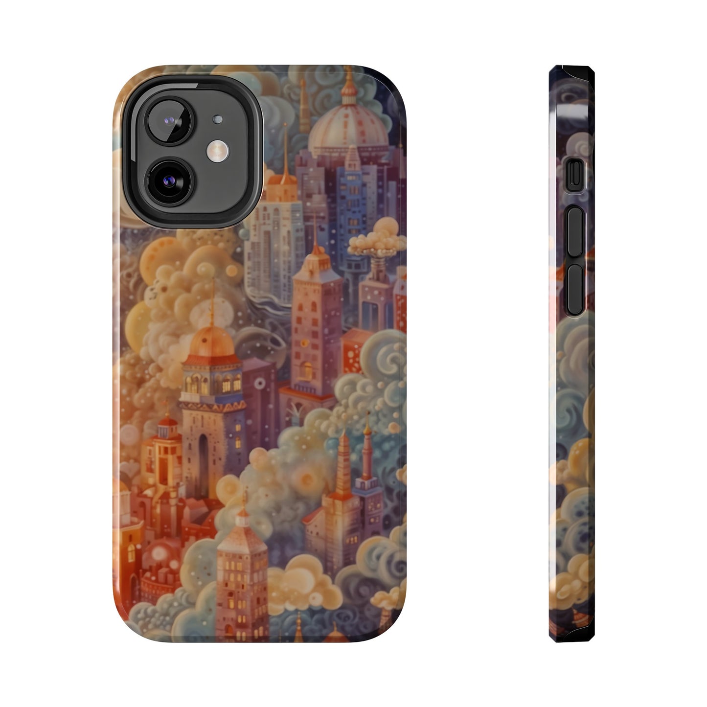 Colorful Japanese Art Print Design Inspired By Yayoi Kusama, Tough Impact Resistant 2-piece design iPhone Case