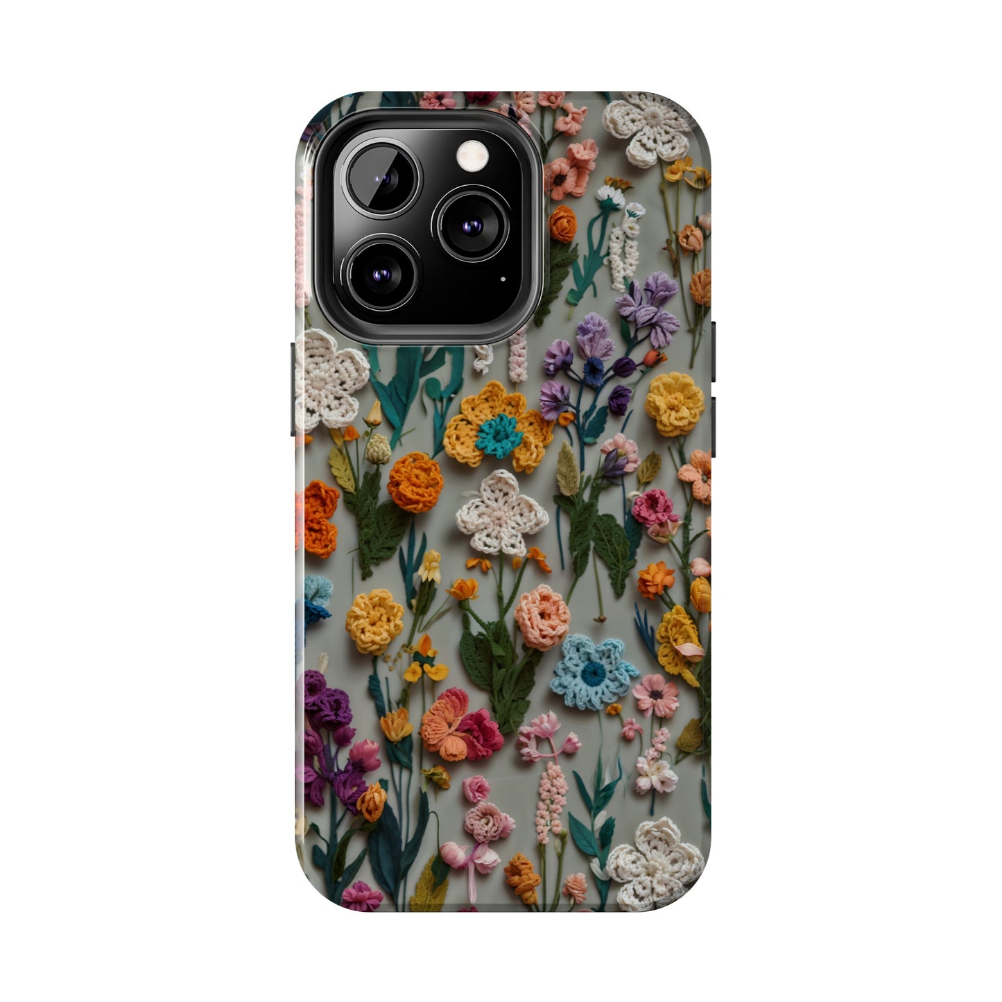 Crochet Flowers iPhone Case, Crocheter Gift