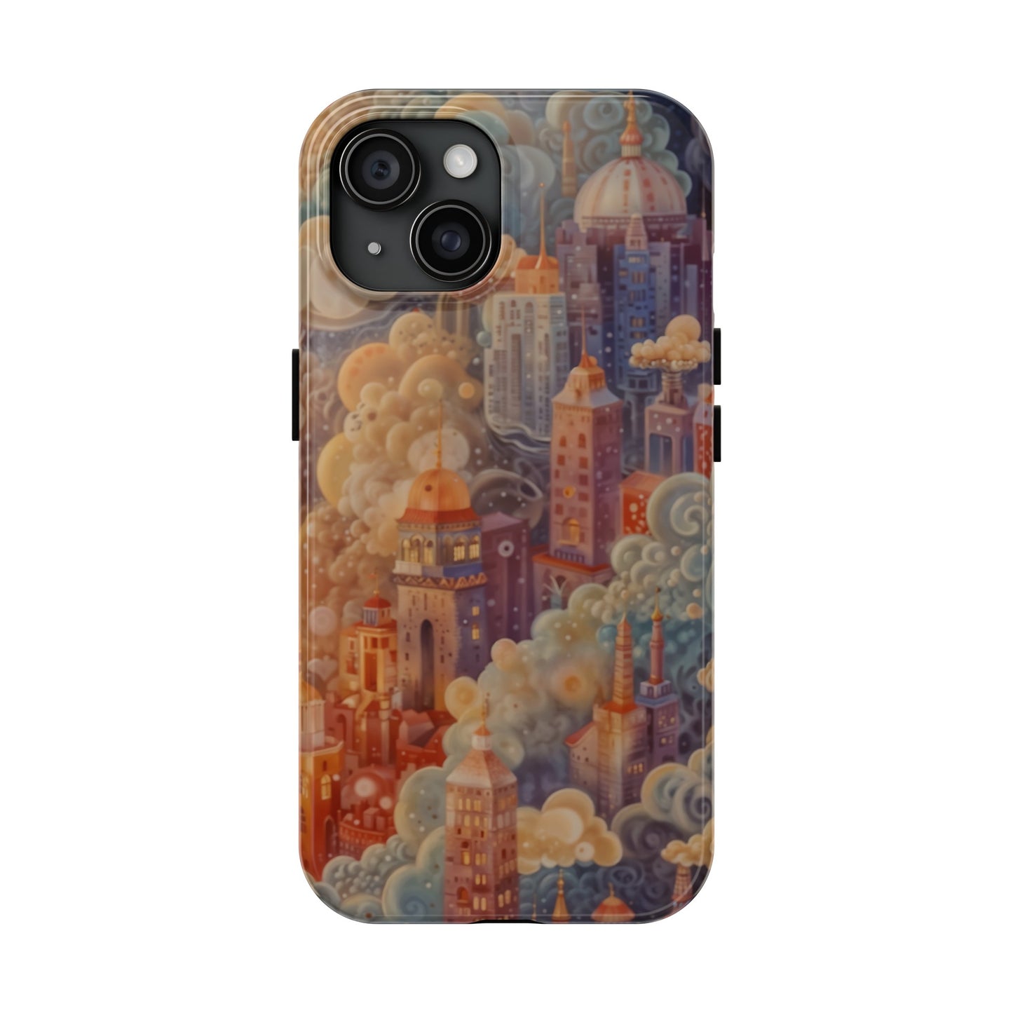 Colorful Japanese Art Print Design Inspired By Yayoi Kusama, Tough Impact Resistant 2-piece design iPhone Case