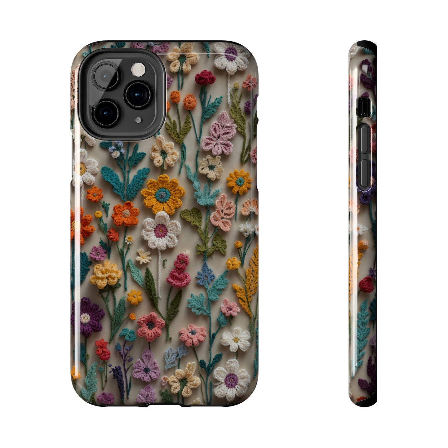 Crochet Flowers iPhone Case, Crocheter Gift