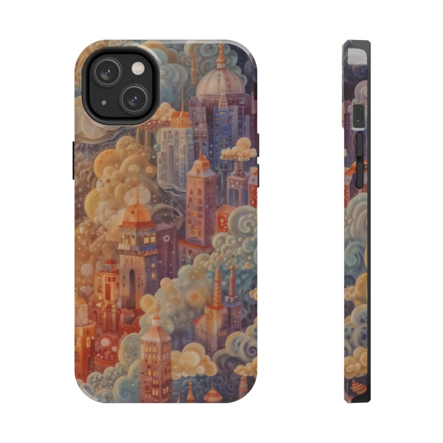 Colorful Japanese Art Print Design Inspired By Yayoi Kusama, Tough Impact Resistant 2-piece design iPhone Case