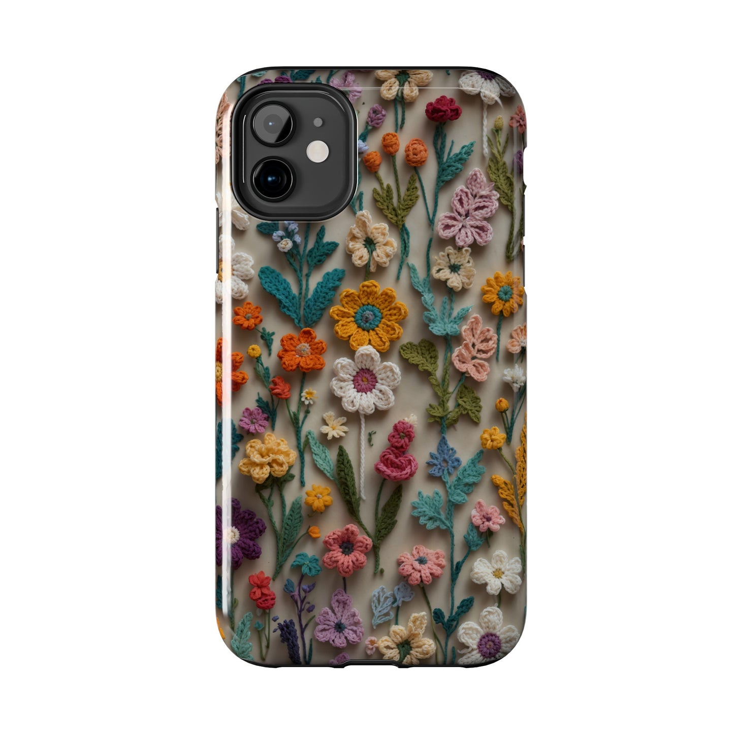 Crochet Flowers iPhone Case, Crocheter Gift