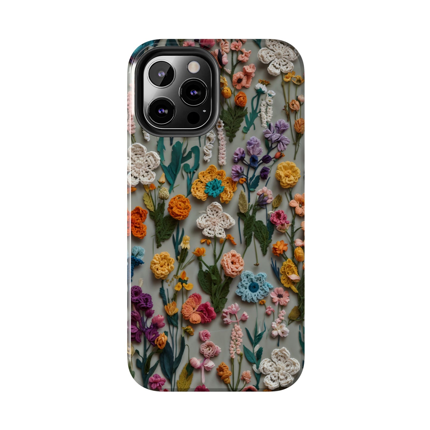 Crochet Flowers iPhone Case, Crocheter Gift