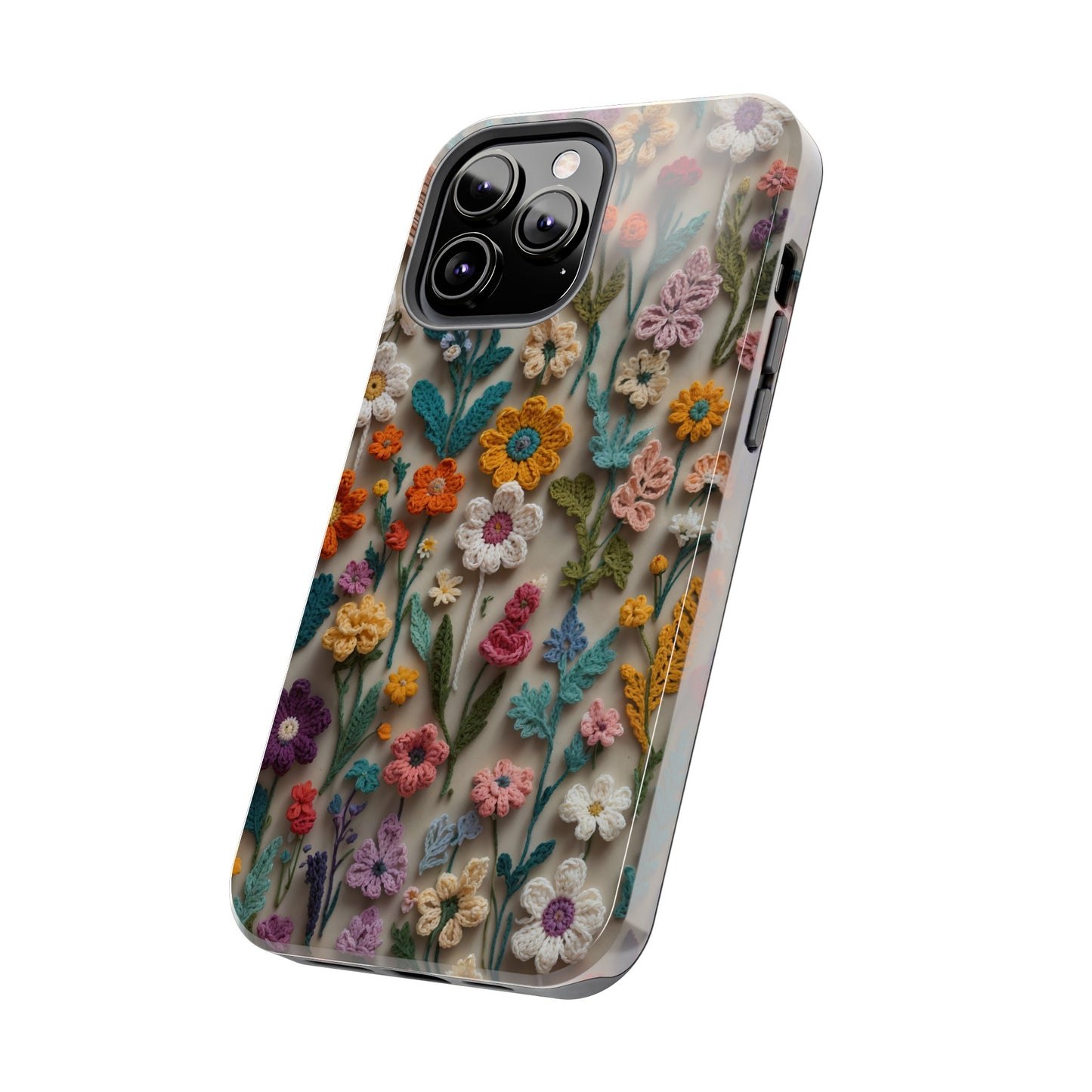 Crochet Flowers iPhone Case, Crocheter Gift