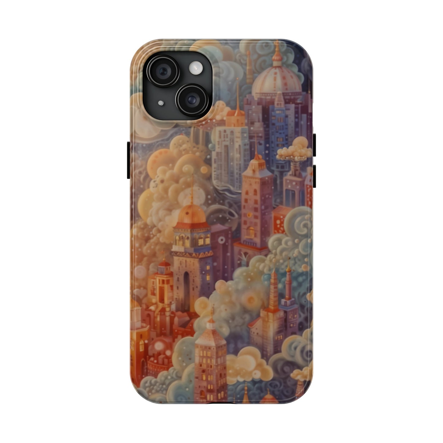 Colorful Japanese Art Print Design Inspired By Yayoi Kusama, Tough Impact Resistant 2-piece design iPhone Case