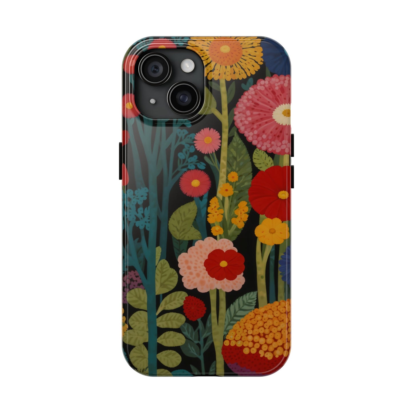 Colorful Flowers Tough iPhone Case