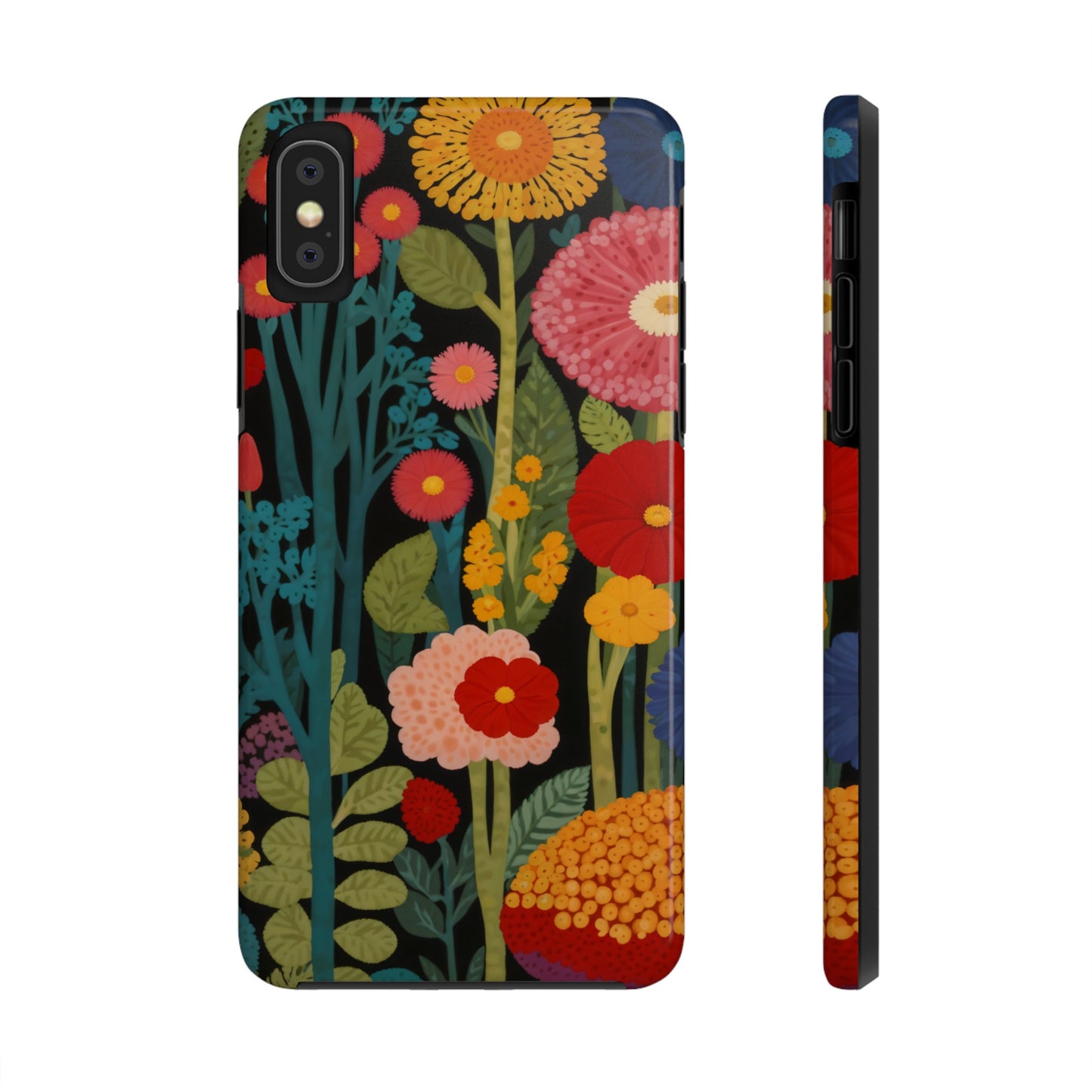 Colorful Flowers Tough iPhone Case