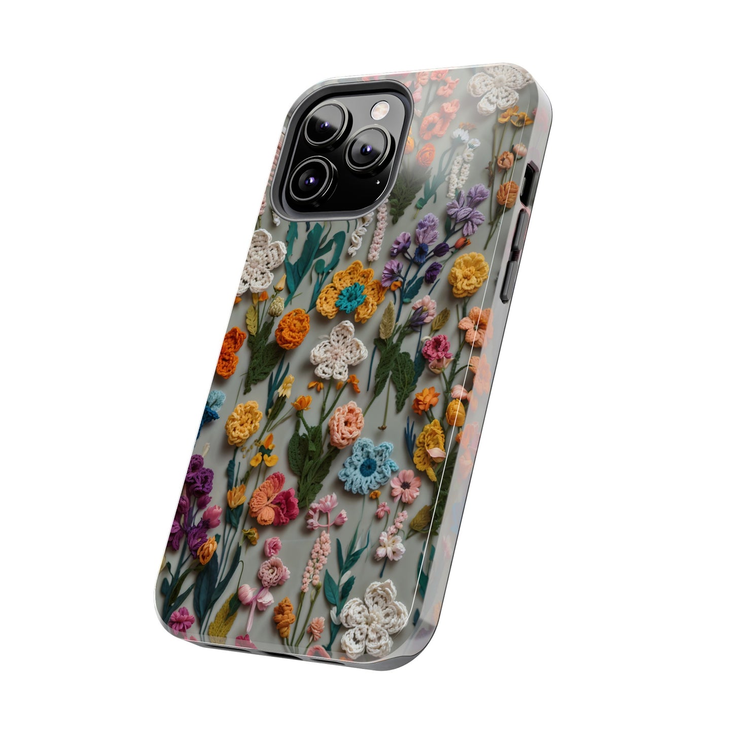 Crochet Flowers iPhone Case, Crocheter Gift