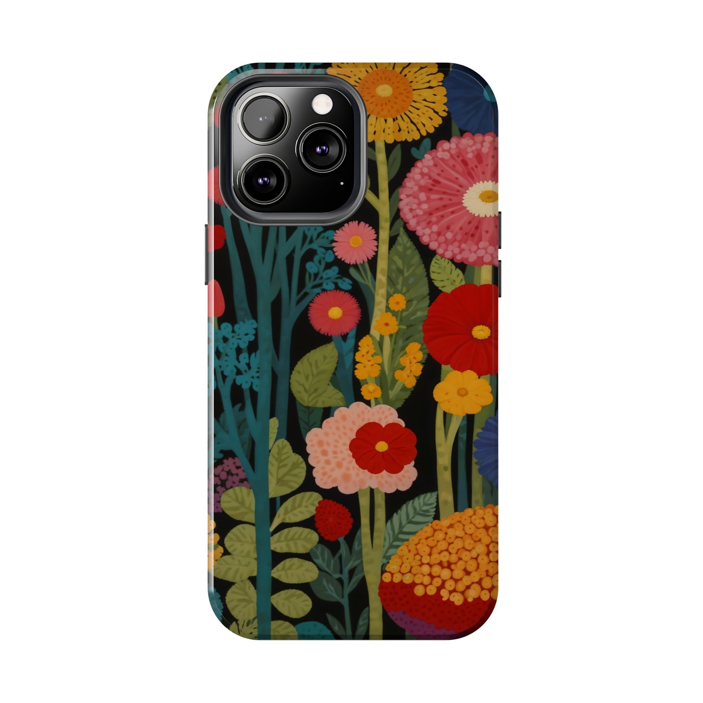 Colorful Flowers Tough iPhone Case