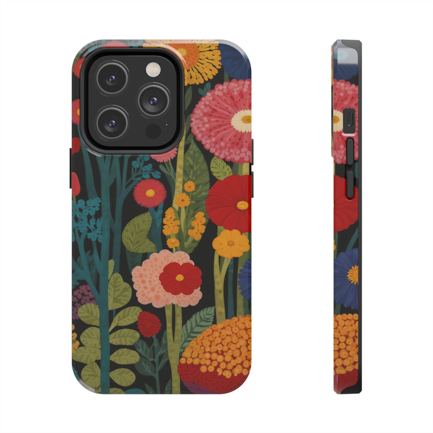 Colorful Flowers Tough iPhone Case